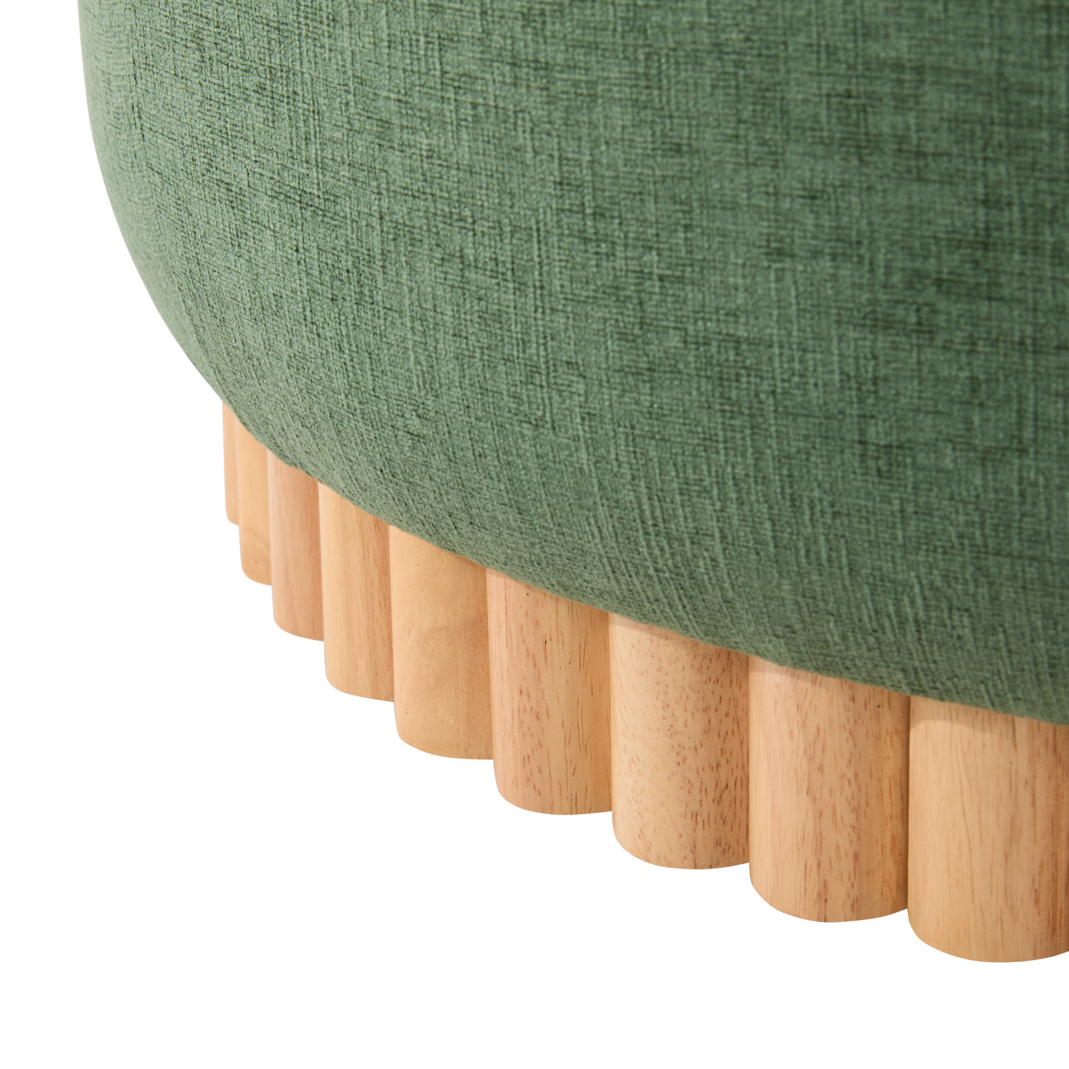 Start2Finish wooden and fabric upholstered ottoman with storage, ideal for living room or lounge spaces.
