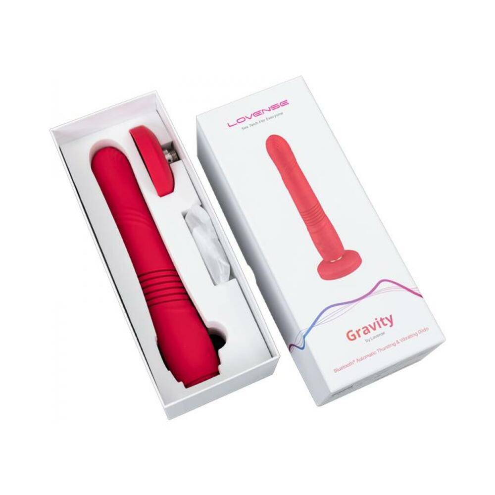 Lovense Gravity thrusting dildo by Start2Finish with realistic design and flexible shaft for immersive pleasure.