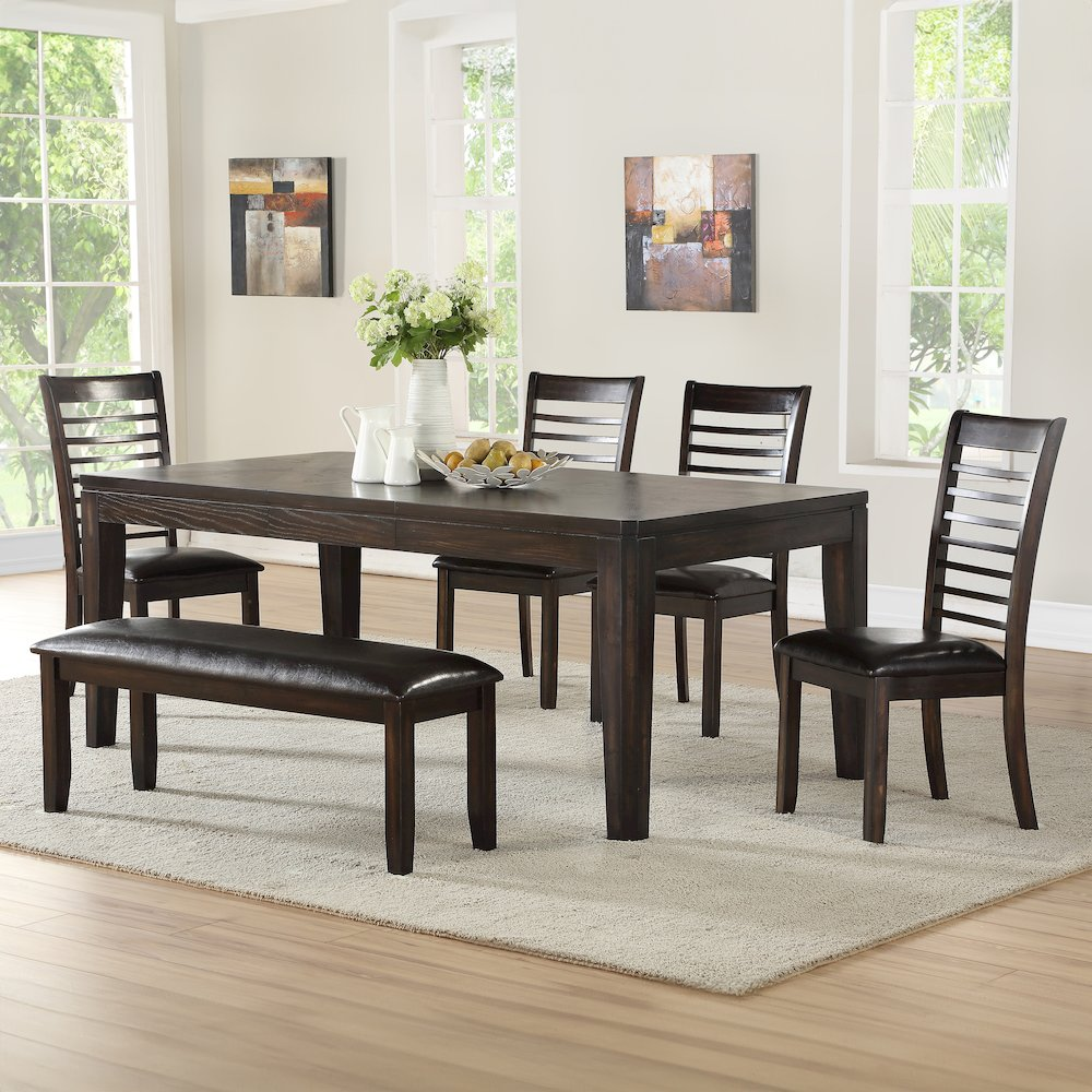 Start2Finish Ally Dining Table with wooden top and metal legs, modern design perfect for kitchen or dining room spaces.