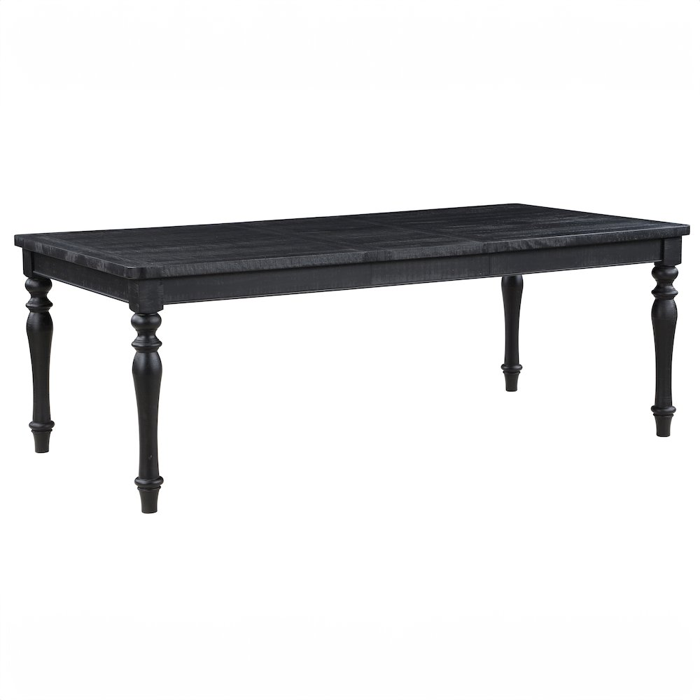 Start2Finish Odessa 66-84-inch dining table with 18-inch leaf, showcasing a sleek wooden surface and extendable design.
