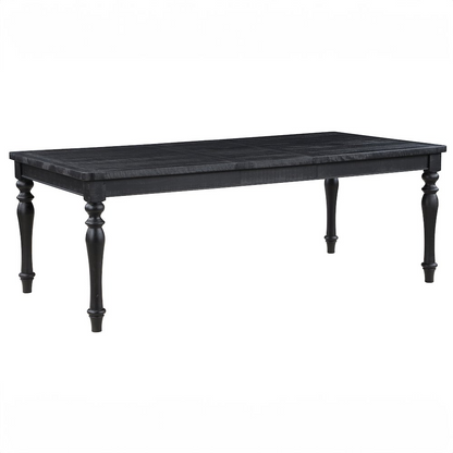 Start2Finish Odessa 66-84-inch dining table with 18-inch leaf, showcasing a sleek wooden surface and extendable design.
