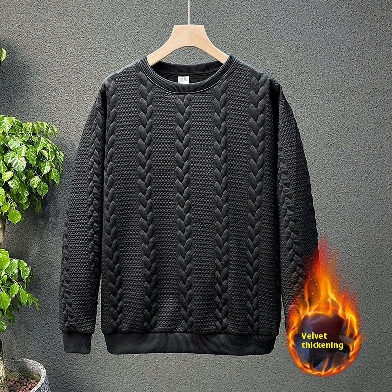 High Sense Internet Hot Fashion Brand Brushed Hoody Men