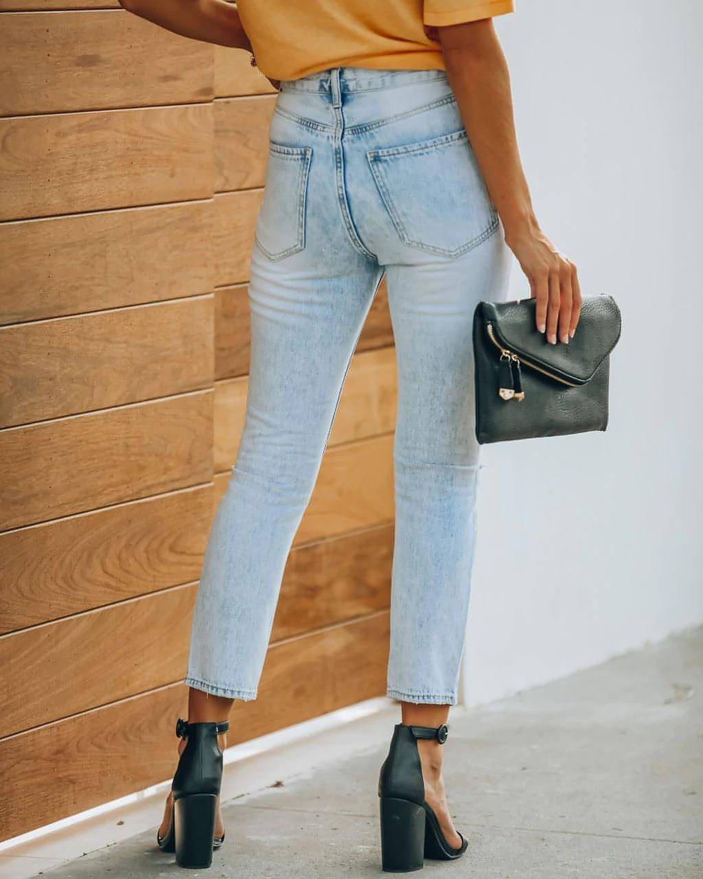 UrbanEase™ Women's Retro Denim Casual Pants Jeans