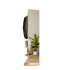 Start2Finish rotating full-length mirror with coat rack, rubber wood frame, and storage, designed for bedroom or entryway use.