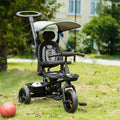 Qaba Baby Tricycle 4 In 1 Stroller w/ Reversible Angle Adjustable Seat