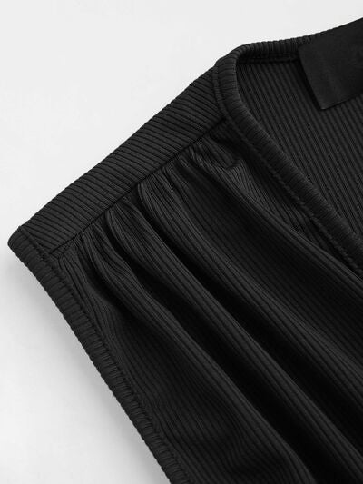 MUNSIEUR Ruched Plunge Romper - Luxury Sleeveless Jumpsuit for Women