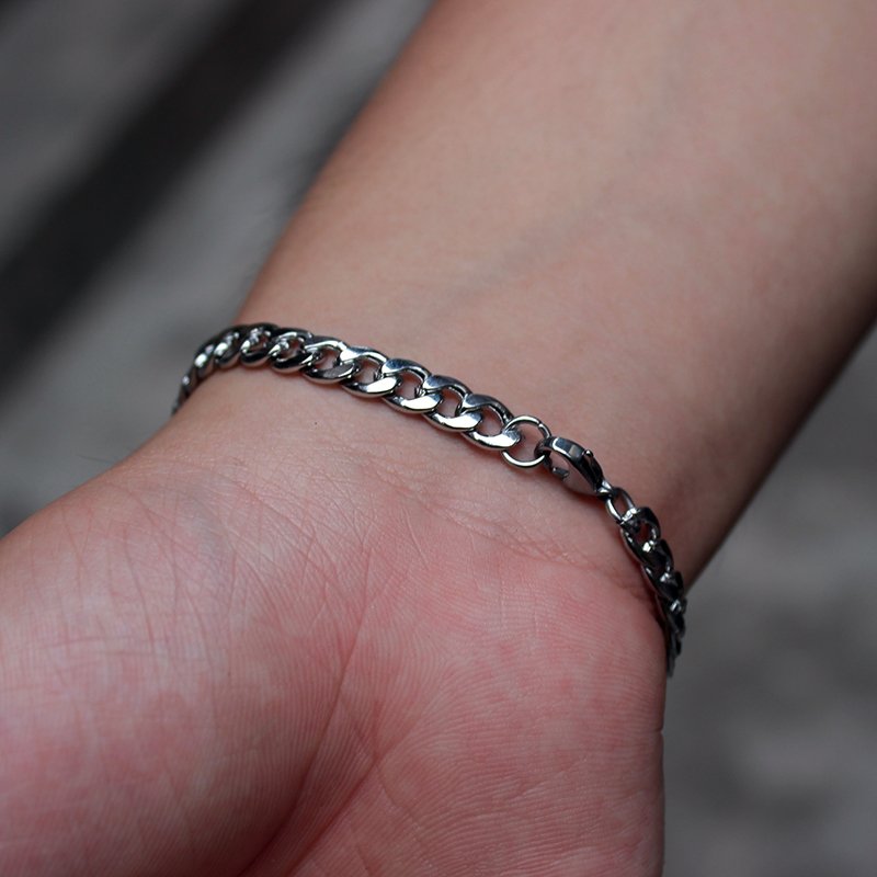 Personalized Steel Chain Bracelet