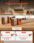 Start2Finish VEVOR woodworking bar clamps 24" and 31" F clamps with rubber pads, ergonomic handle, and 1100 lbs load capacity.