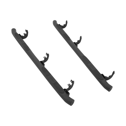 Start2Finish VEVOR black steel running boards for Chevy Colorado and GMC Canyon, 3-inch side steps with non-slip surface