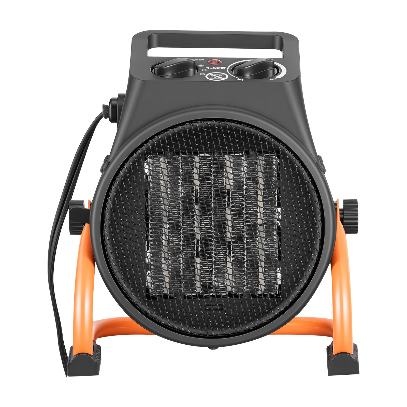 Start2Finish VEVOR 1500W greenhouse heater with thermostat, fan, adjustable angle, overheat protection for grow tents and indoor spaces.