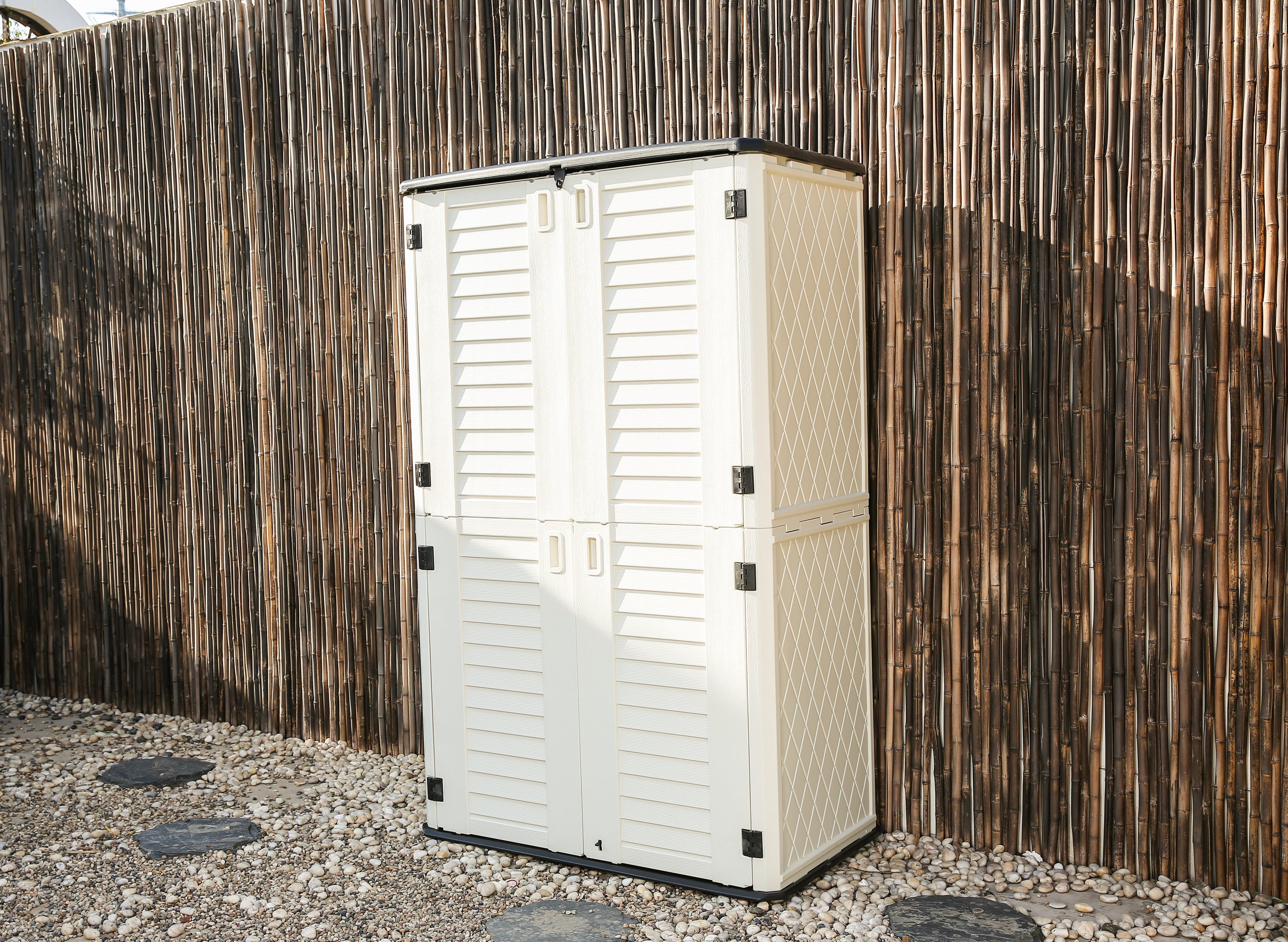 Horti Cubic 66 cu. ft. Outdoor Vertical Storage Shed