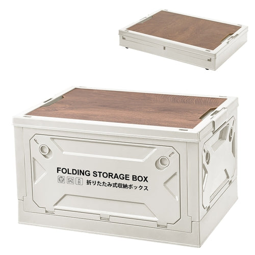1Pc Folding Storage Bin Camping Collapsible Organizer Box Stackable