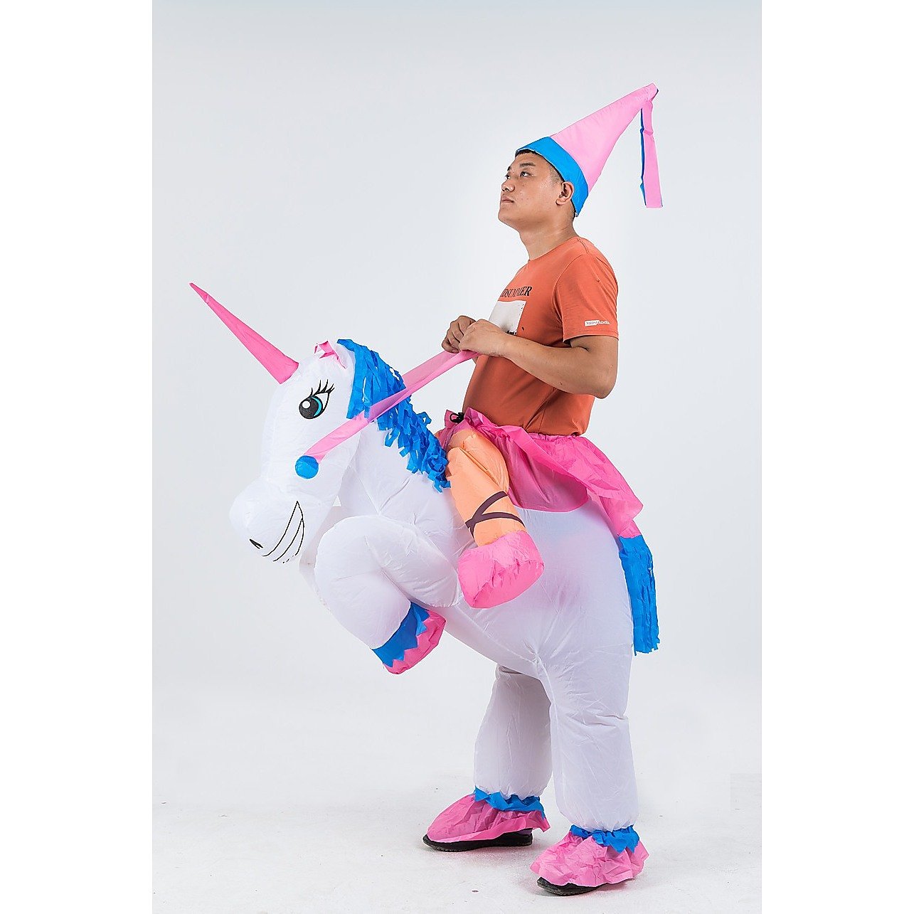 Unicorn Fancy Dress Inflatable Suit -Fan Operated Costume