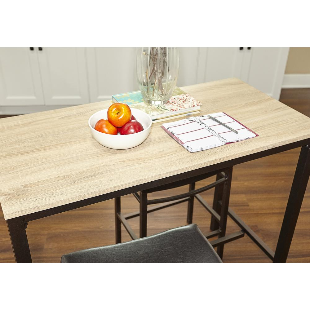Start2Finish Betty three-piece pub set with a wooden table and four matching chairs, ideal for casual dining and entertaining.