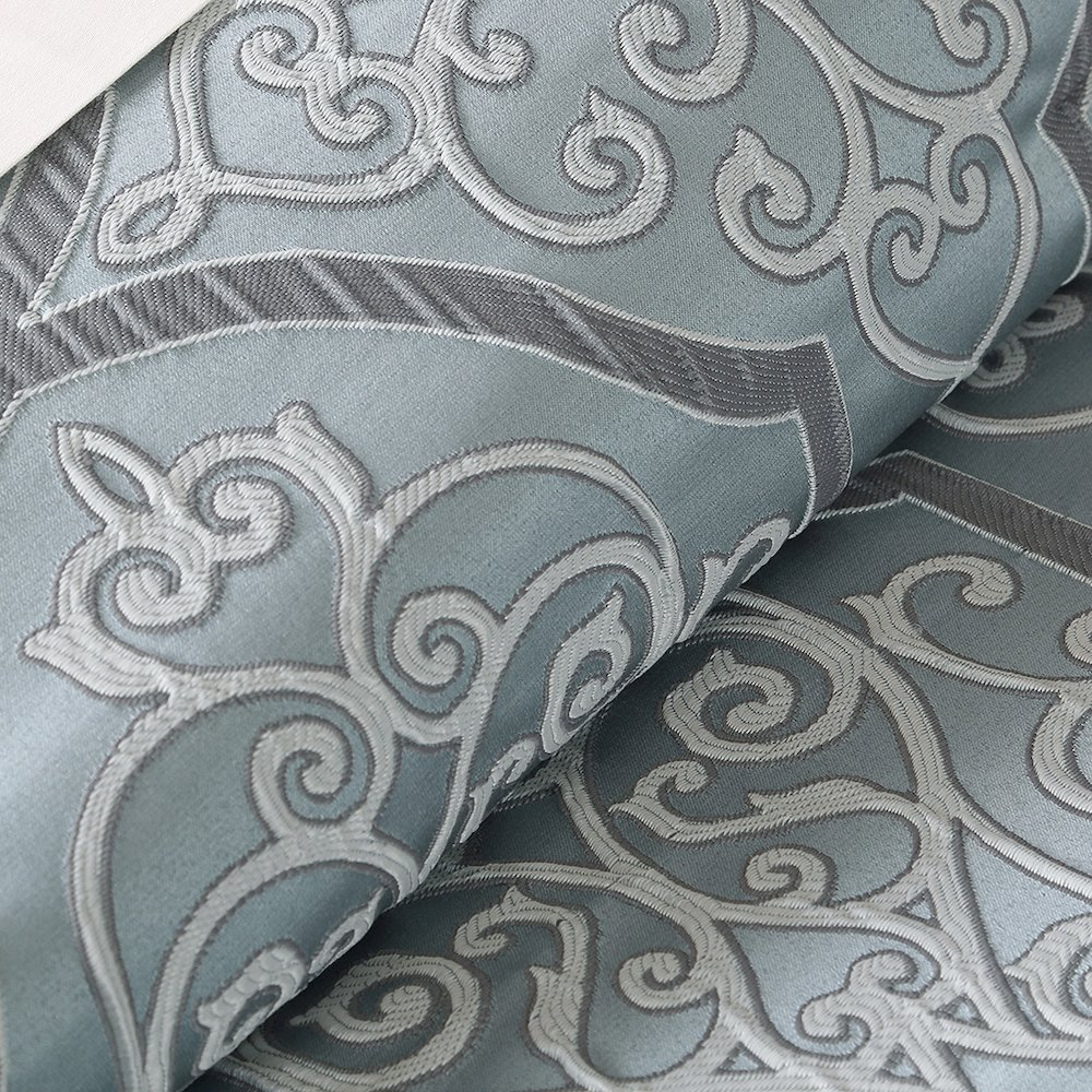 Start2Finish 12-piece comforter set with cotton bed sheets, featuring a cozy, stylish bedding ensemble for a comfortable bedroom.