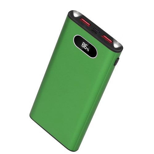 Green-Black-Red Color Options -- 1Pc 20000Mah Power Bank Portable