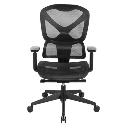 Start2Finish mesh back manager’s office chair with adjustable arms and ergonomic design, ideal for executive workspaces.