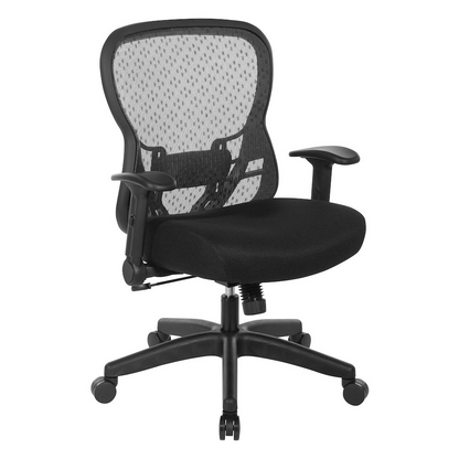 Start2Finish Deluxe R2 SpaceGrid Back Chair with ergonomic design and adjustable features, shown in a modern office setting