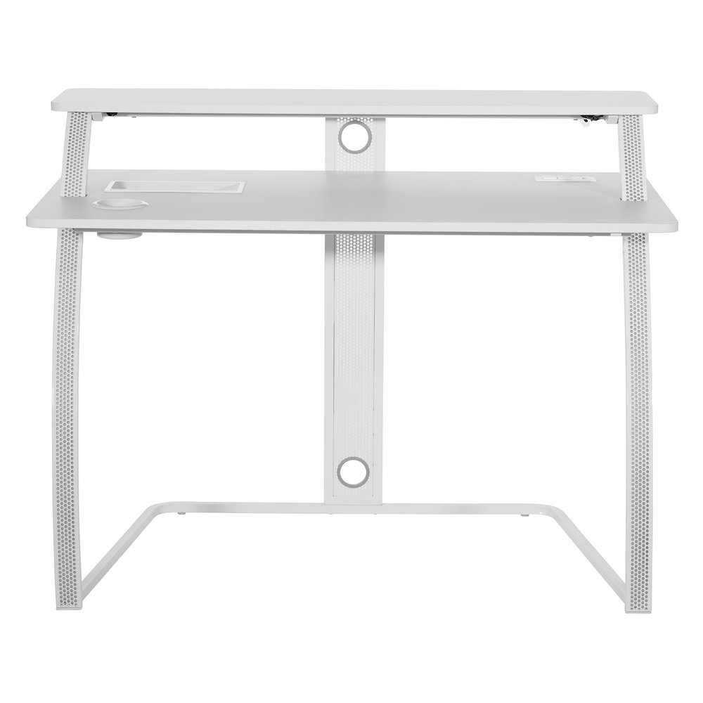 Start2Finish Code30 Battlestation Gaming Desk with spacious surface, sturdy frame, and cable management for optimal gaming setup.
