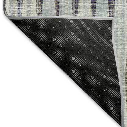 Start2Finish Mayfield Ocean round rug, machine washable, 8&