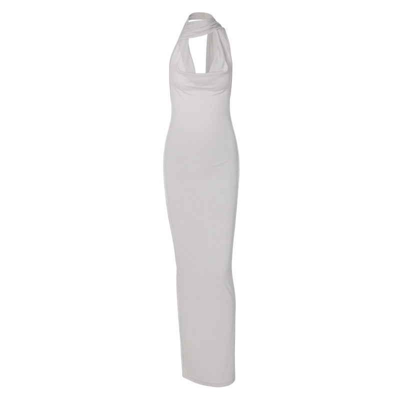 Slim Backless Halter Neck Dress

Product Attribute: