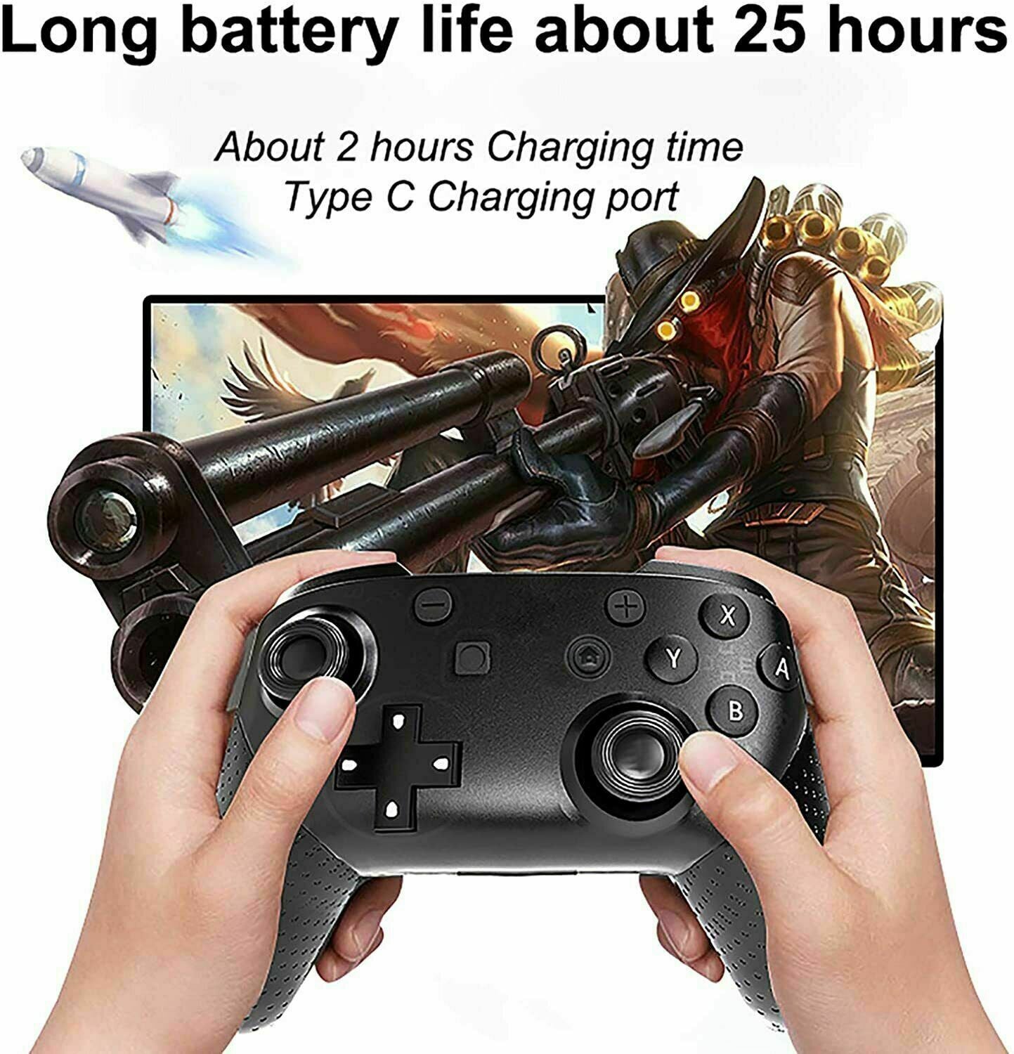 Pro Wireless Game Controller Gamepad Joystick Remote For Nintendo