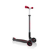 Start2Finish Globber Master Prime 3-wheel scooter in black with red accents, featuring a sturdy design and adjustable handlebars.