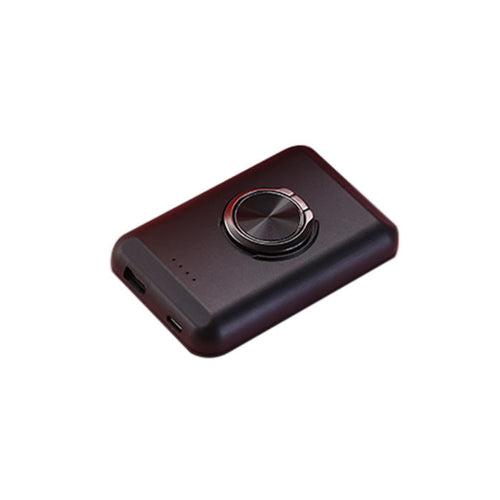 Salmon Lucky wireless magnetic charger and power bank for iPhone 12, showing the sleek device with magnetic attachment and charging ports.