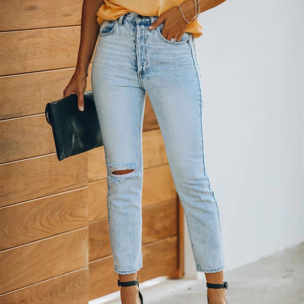 UrbanEase™ Women's Retro Denim Casual Pants Jeans