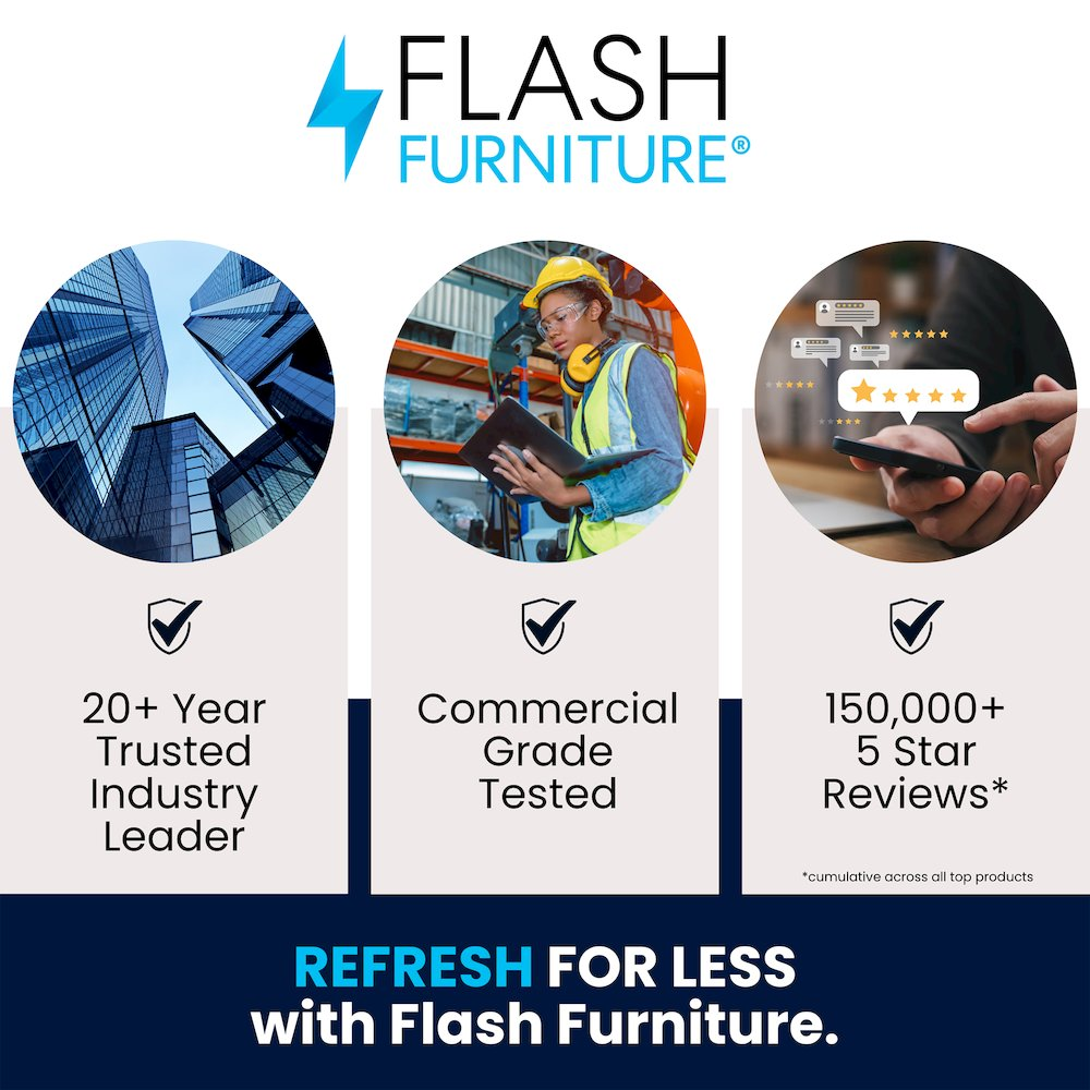 Set of four white Adirondack rocking chairs with matching side table by Start2Finish, outdoor patio furniture for relaxing spaces.
