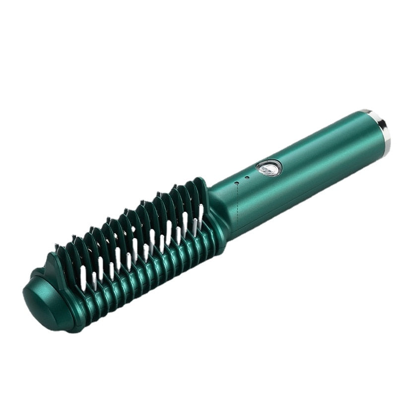 Travel Portable Charging Hot Air Comb USB Wireless Straight Hair Comb
