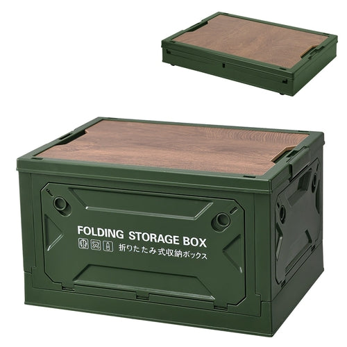 1Pc Folding Storage Bin Camping Collapsible Organizer Box Stackable