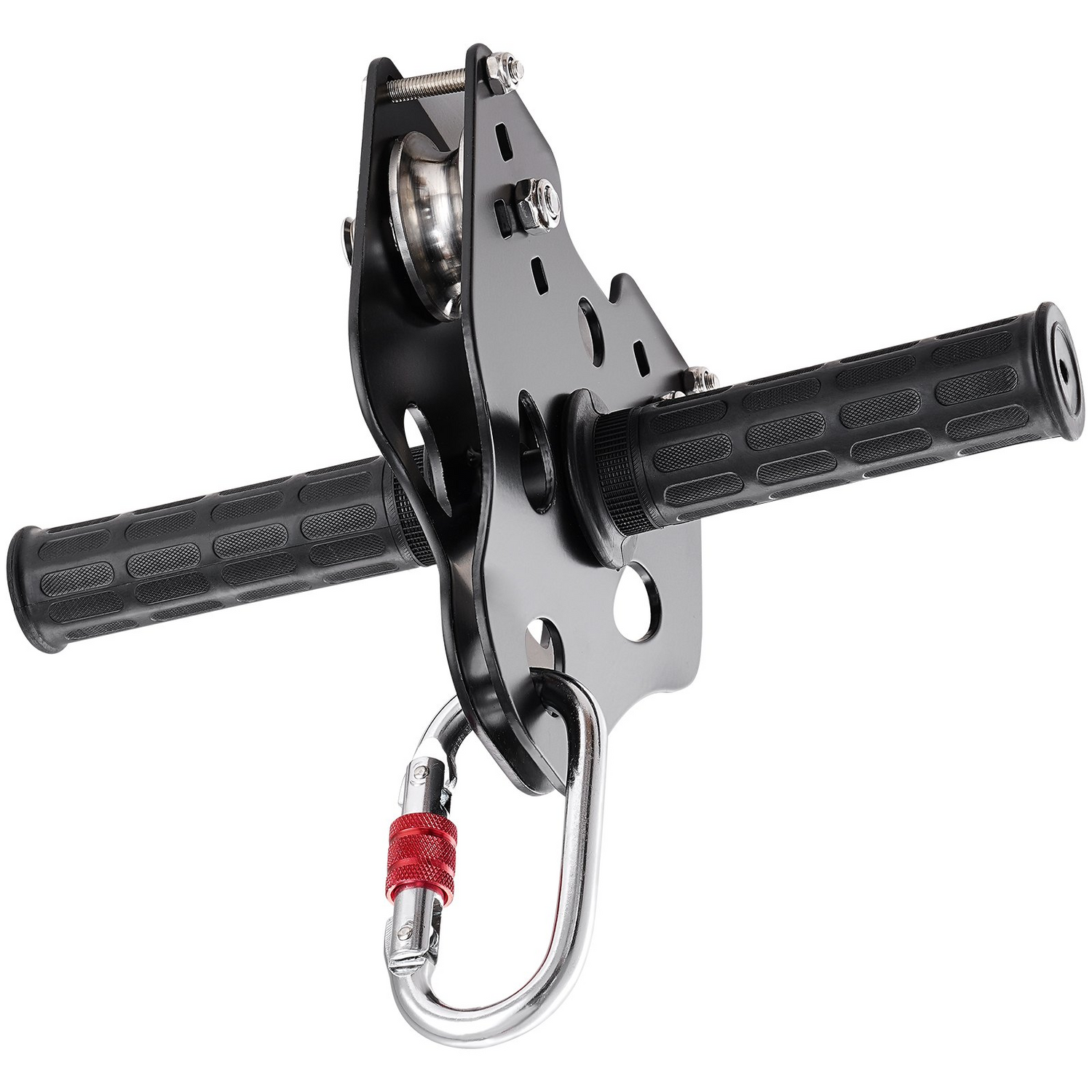 Start2Finish VEVOR zipline kit with stainless steel cable, safety harness, seat, and spring brake for kids and adults up to 227 kg.