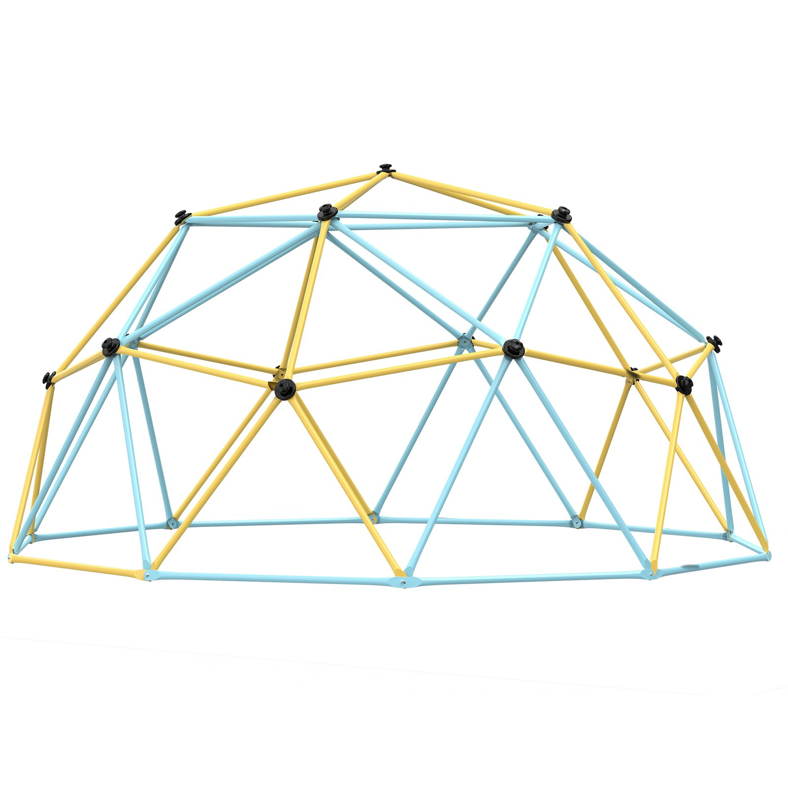 Start2Finish VEVOR 12FT climbing dome for kids, outdoor backyard play equipment with climbing grips and sturdy support for ages 3-10.