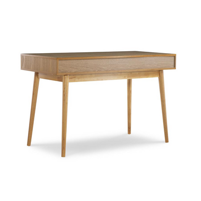 Start2Finish Perry Desk with wooden surface, sturdy metal legs, and modern design for home or office workspace.