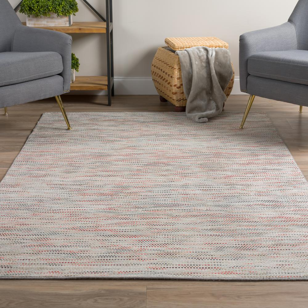 Start2Finish Zion ZN1 silver 5x7.5 rug featuring a modern geometric pattern in a sleek silver and gray color scheme.