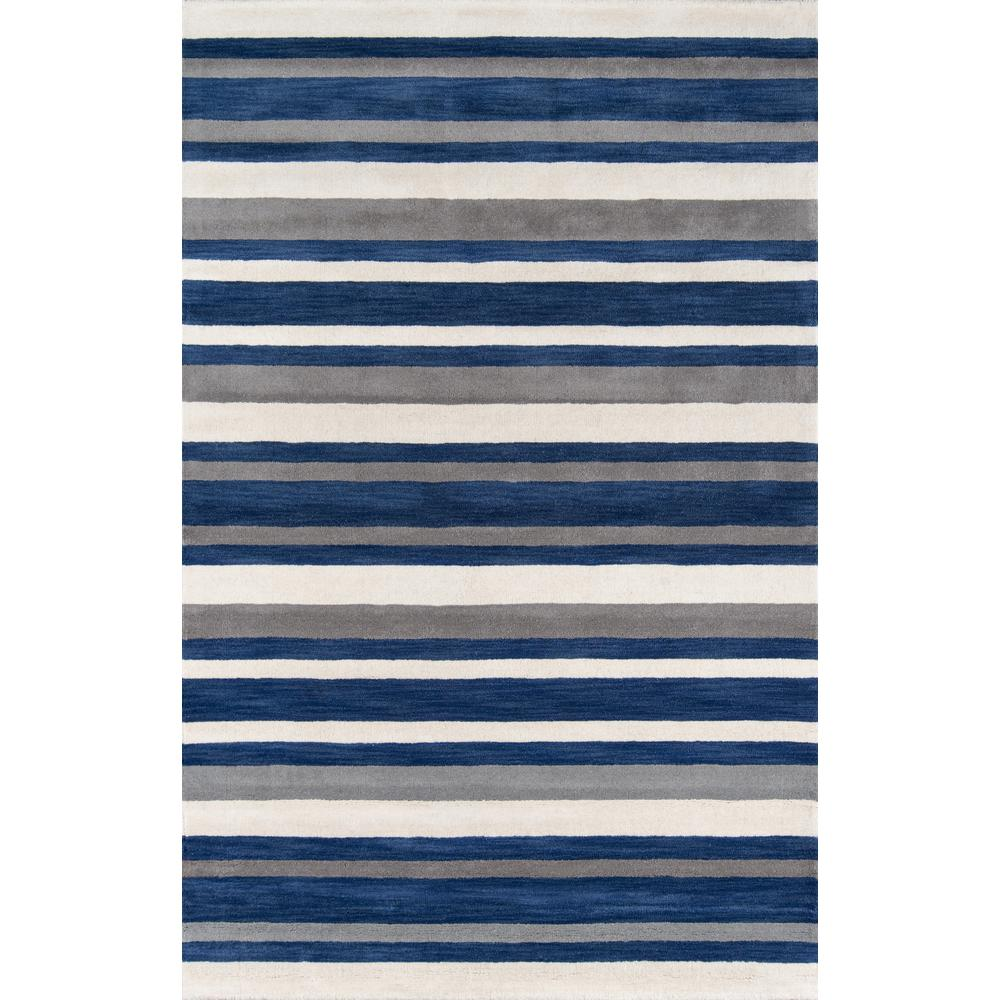 Start2Finish contemporary navy rectangle area rug, 3&