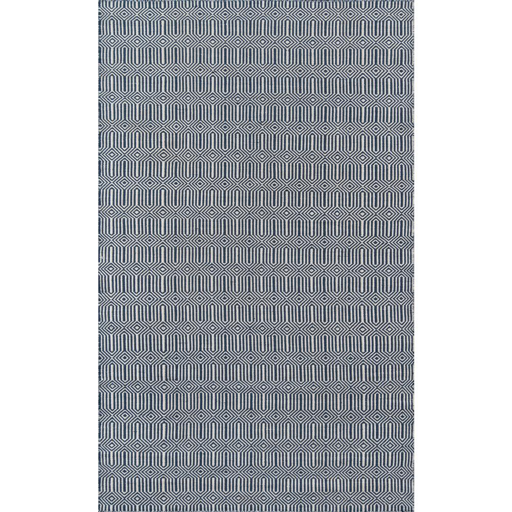 Contemporary navy rectangle area rug by Start2Finish, 5&