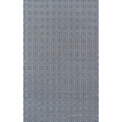 Contemporary navy rectangle area rug by Start2Finish, 5&