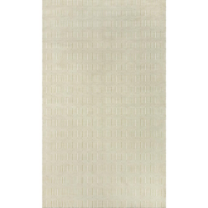Start2Finish contemporary green rectangle area rug with a 5&