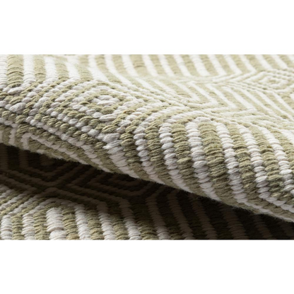 Green contemporary rectangle area rug by Start2Finish, 5&