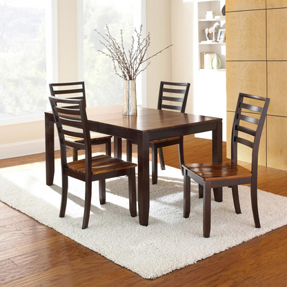 Start2Finish Abaco Side Chair with wooden legs and cushioned seat, modern design for dining or living spaces.