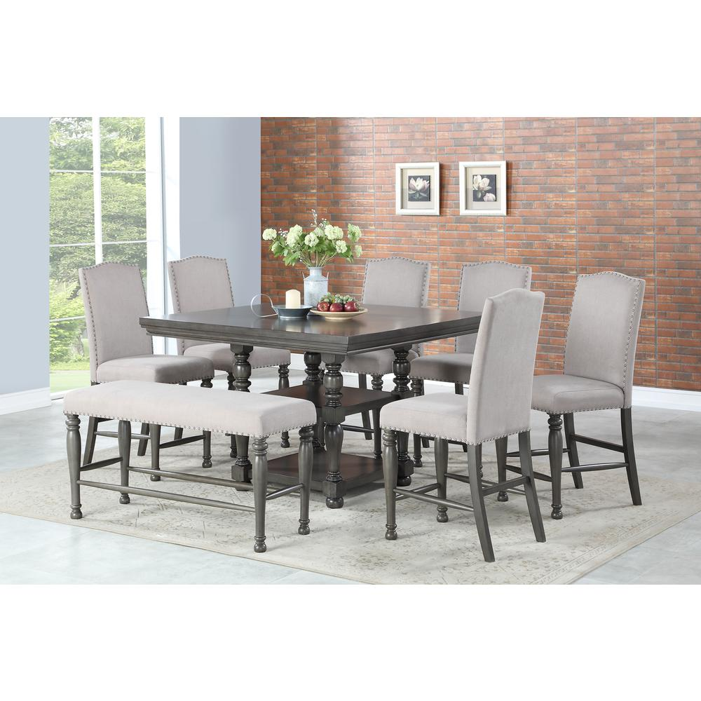Caswell counter chair by Start2Finish with a wooden seat and metal legs, modern design suitable for kitchen or bar areas.