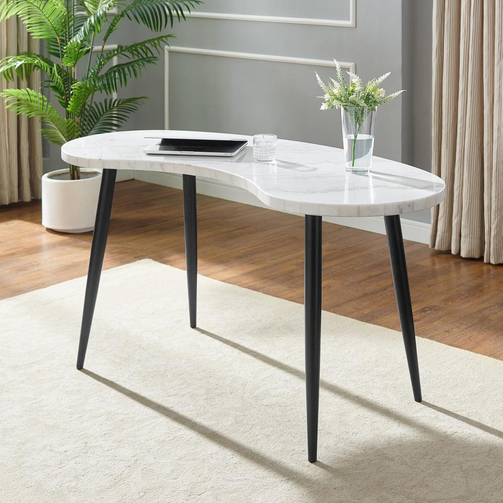 Start2Finish Kinsley Desk with a sleek wooden surface, modern design, and sturdy metal legs perfect for home or office workspace.