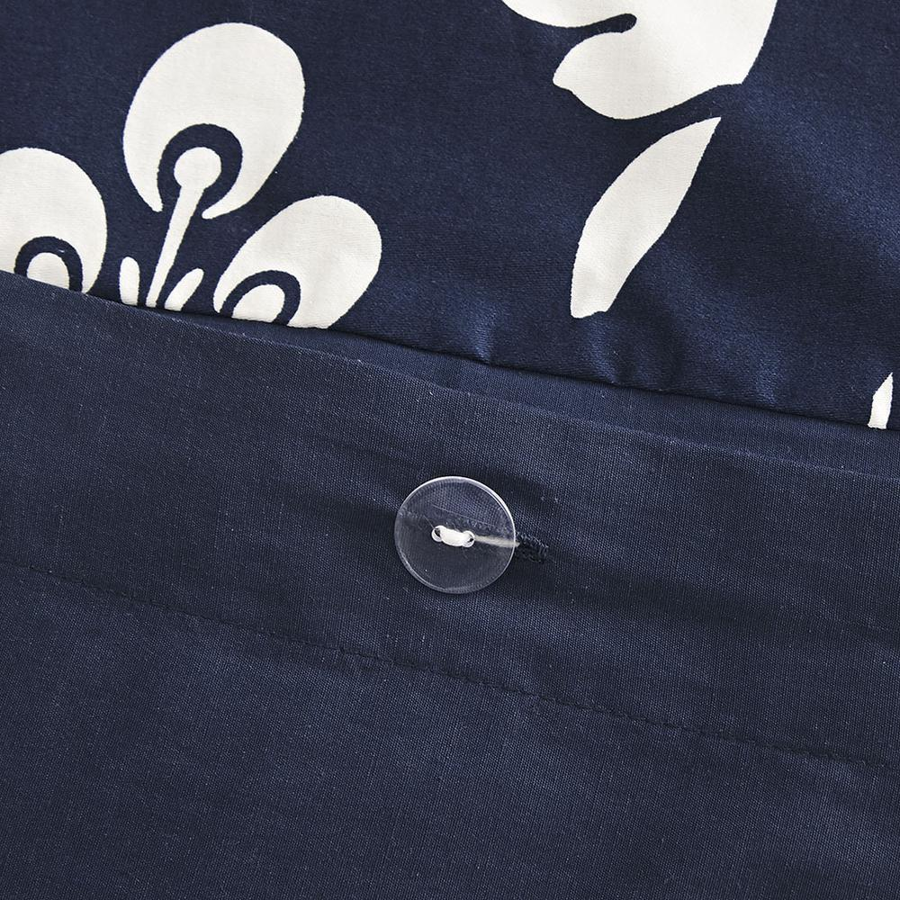 Vienna 6-piece printed duvet cover set in indigo, featuring stylish bedding with floral patterns from Start2Finish.