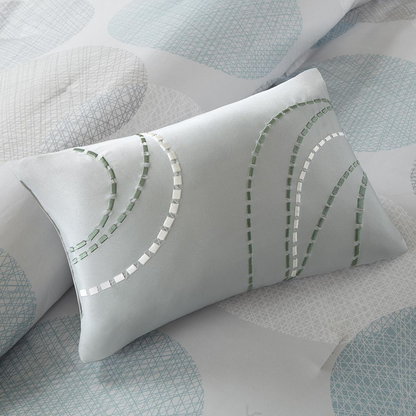 Start2Finish 7-piece comforter set with matching cotton bed sheets, featuring soft, cozy bedding in a stylish design.