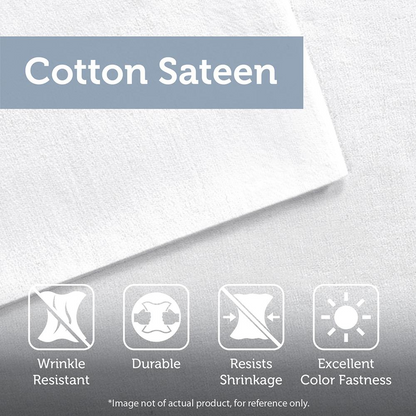 Start2Finish 3-piece cotton sateen printed comforter set with floral design on soft, luxurious bedding fabric.