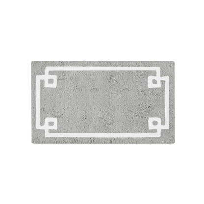 Start2Finish cotton tufted bath rug in 20x30 inches with plush, textured surface and neutral color for bathroom decor.