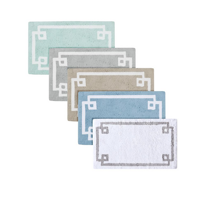 Cotton tufted bath rug in 20x30 inches with a soft, plush texture, ideal for bathroom floors from Start2Finish.