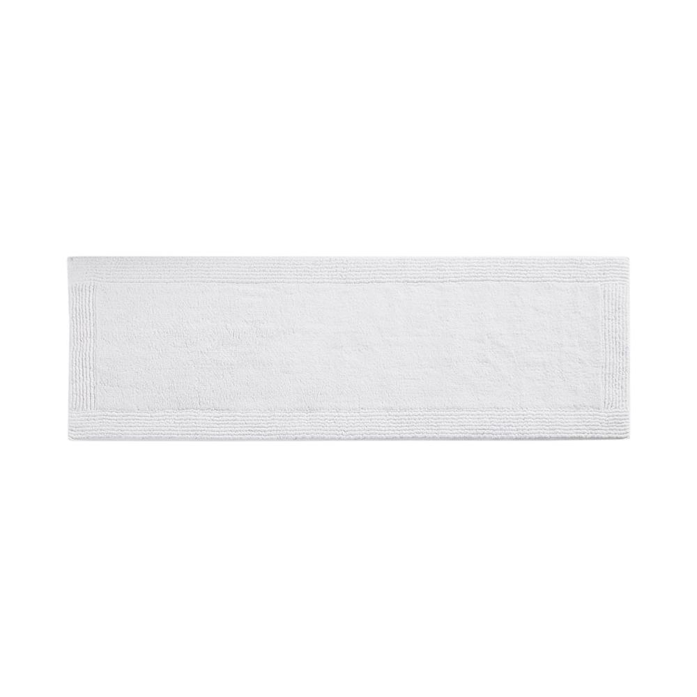 Reversible cotton bath rug with 3000 GSM thickness, plush tufted design in neutral tones, by Start2Finish.
